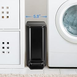 TrashAid Small Bathroom Trash Can with Lid Matt