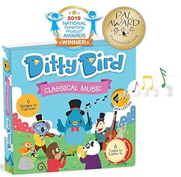 Ditty Bird Baby Girls and Baby Boys Mozart Beethoven (1 Year)