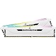 Corsair Vengeance RGB Pro 16GB (2x8GB) DDR4 3600 (PC4-28800) C18 1.35V Desktop Memory - White (CMH16GX4M2D3600C18W)