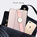 iPad Mini 3 Case,iPad Mini 2 Case,iPad Mini Case,ULAK Slim Bumper Smart Case Stand for Apple iPad Mini 1/2/3 Colorful Clear Back Cover Lightweight with Auto Sleep/Wake Function, Rose Gold