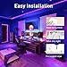 Nexillumi LED Strip Lights with Remote, APP Control Color Changing Rope Lights 16.4ft SMD 5050 RGB Light Strips with RF Remote Sync to Music for TV, Bedroom, Party and Home Decoration