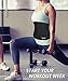 Sauna Sweat Waist Trimmer Workout Ab Belt Womens Black Workout Wrap for Stomach Sweet Muscle & Back Support for Womens (Black, L)