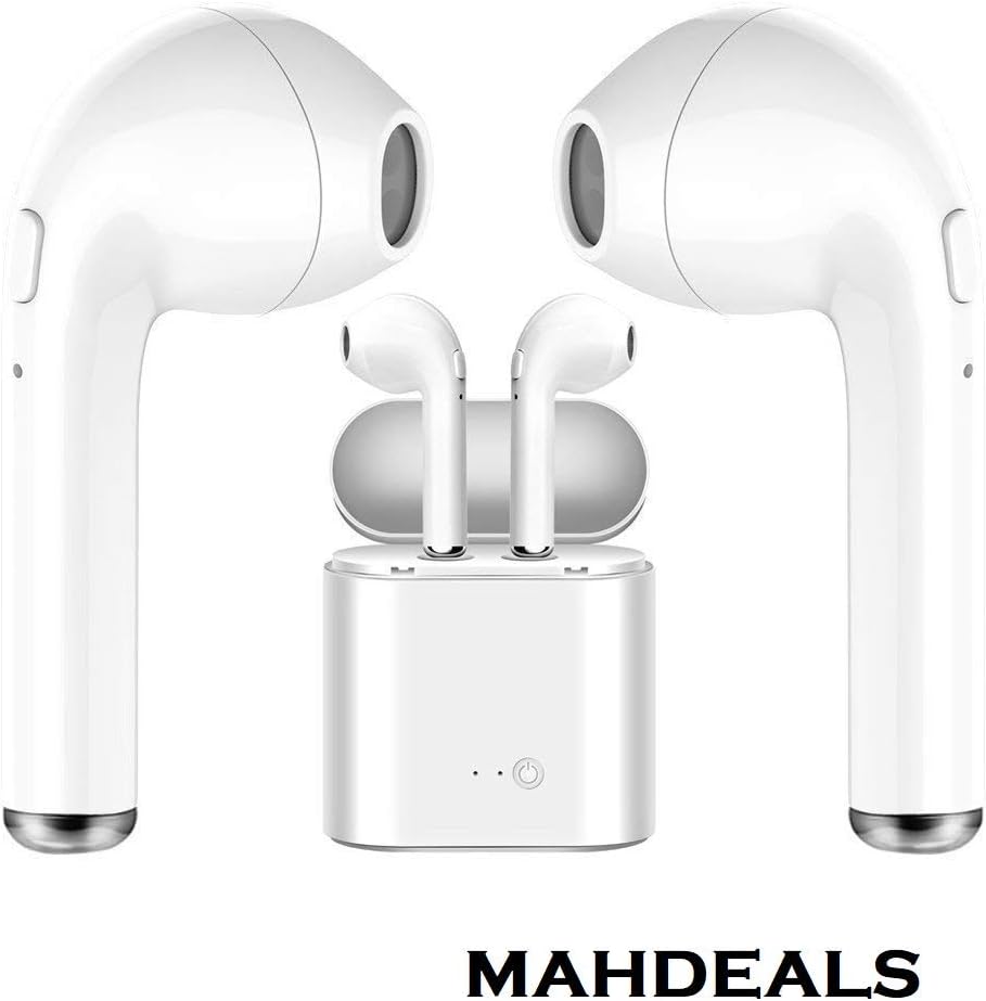 Mahdeals Level I Headphone Stereo Sound Bluetooth Wireless Universal for All Devices - Pop up Window Pairing-(White)