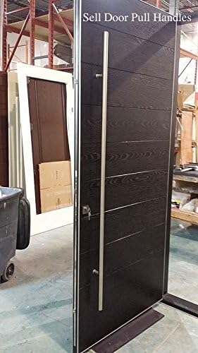 104 Modern Marine Grade 316 Stainless Steel Entrance Entry Commercial Office Store Front Timber Wood Glass Door Pull Push Handles Double-Sided (70 Inches /1800x38mm, Brushed 316 Grade)