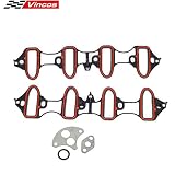 Intake Manifold Gasket Ms92211 Ms18007 Ms4657 Ms16340 Compatible with Chevrolet/GMC/Hummer 5.3L 4.8L 2002-2003 Cadillac Escalade 5.3L 2001-2003 Gmc Sierra 1500 Hd 6.0L 2001-2002 Gmc Yukon 6.0L