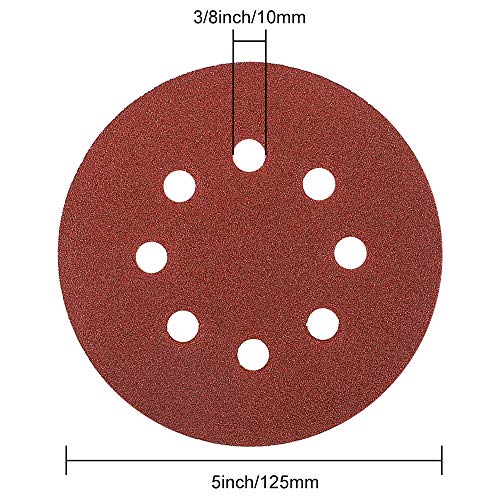 1 Coceca+160pcs+Orbital+Sandpaper+Sanding
