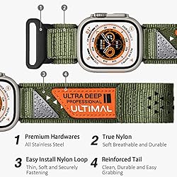 ULTIMAL Band Compatible with Apple Watch 49mm