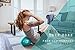 Live Infinitely 9 Inch Barre Pilates Ball & Hand Pump– Anti Burst Mini Ball & Digital Workout eBook Included for Yoga, Exercise, Balance & Stability Training – Comes with Mesh Carrying Bag