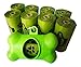 PAINISTIC Ourhome Dog poop bag lavender scented, Refill Rolls, Leak-Proof Pet Waste Bags, Includes Free Bone Dispenser-EPI Technology,Biodegradable, Pet Supply, Bulk roll,Clean, Green, (43396-137621)