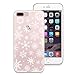 CasesByLorraine Compatible with iPhone 8 Plus/iPhone 7 Plus Case, Christmas Snowflakes XMAS Holiday Clear Transparent Flexible TPU Soft Gel Protective Cover for iPhone 7/8 Plus 5.5