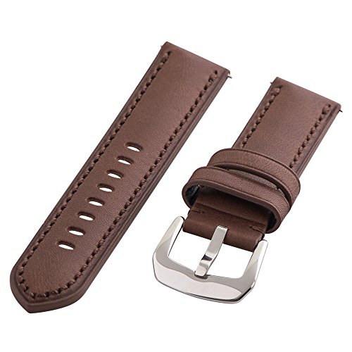 Clockwork Synergy Gentlemen's Collection - 22mm Brown Aged Leather Watch Band Clockwork Synergy Gentlemen's Collection - 22mm Brown Aged Leather Watch Band