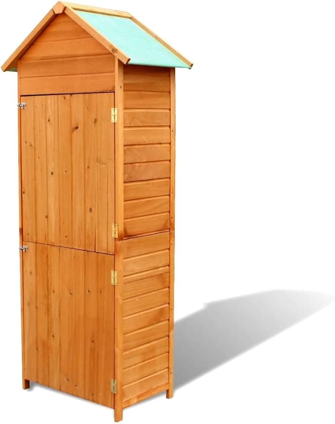 vidaXL Abri de Rangement pour Jardin Armoire de Jardin Bois Coffre de