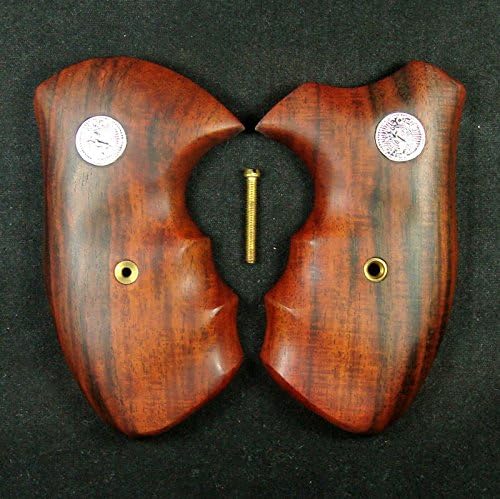 NEW ROSEWOOD GRIPS SET COLT DETECTIVE, DIAMONDBACK REVOLVERS #CPD-23 FREE SHIP