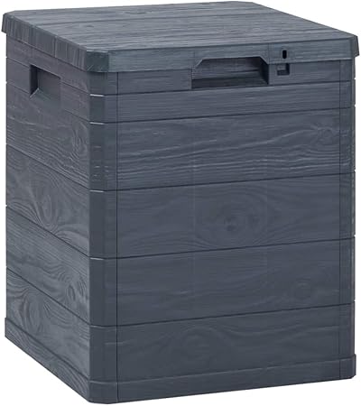 Festnight Garten Aufbewahrungsbox Abschliessbar Gartenbox Gartentruhe Garten Aufbewahrungstruhe Anthrazit Kunststoff 42 5 X 44 X 50 Cm 90 L Amazon De Kuche Haushalt