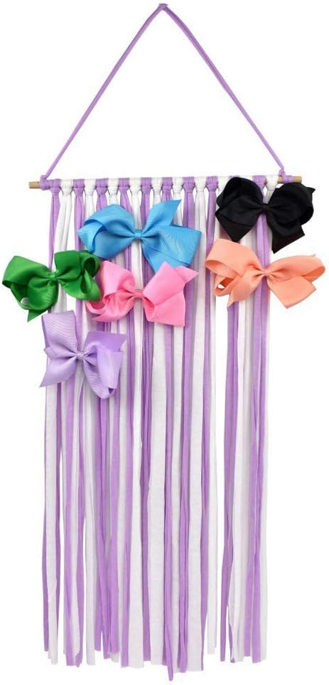 Uteruik Barrette A Cheveux Pour Bebe Fille Avec Nœuds A Suspendre Au Mur Accessoires De Rangement Organiseur Pour Chambre Denfant Decoration Organiseurs Bebe Puericulture