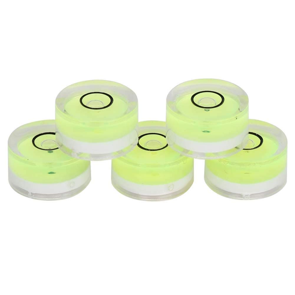 5Pcs 15mm Level Bubble，Spirit Level Bubble Mini Round Measuring Tool for Horizontal Calibration of Balance,Electronic Scale,Camera Platform
