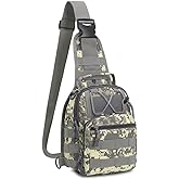 NuCamper Tactical Sling Bag Pack Military Rover Shoulder Backpack Molle Assault Range Bags Men's Chest Pack for Hiking,Travel