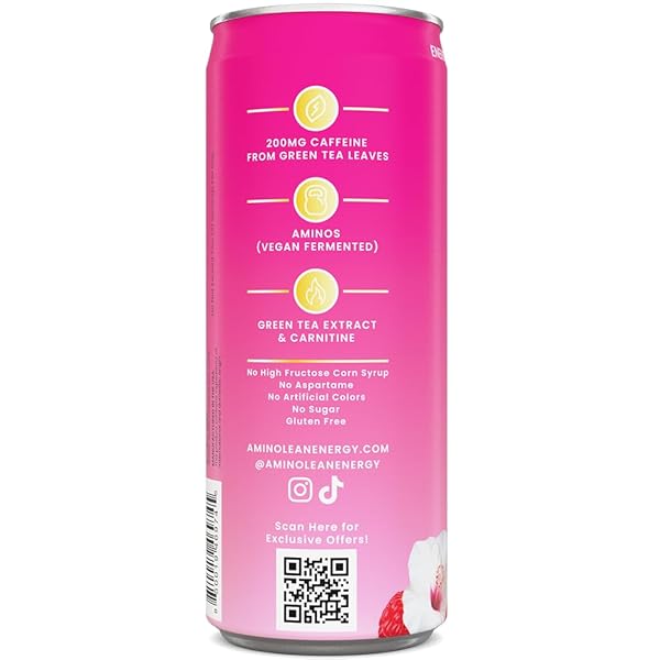 RSP NUTRITION AMINOLEAN ENERGY DRINK – SUGAR FREE AMINO ENERGY WITH NO JITTERS, TINGLES, OR CRASH, VEGAN AMINO ACIDS, BERRY ELIXIR, 12 PACK
