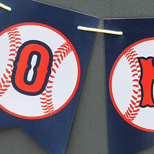 Boston Creative company Baseball Concessions Banner - Baseball Birthday Banner - Baseball Baby Shower - Baseball Happy Birthday Banner-Baseball Pennant Banner