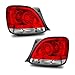 SPPC L.E.D Taillights Red/Clear Assembly Set Lexus GS300/400/430 - (Pair) Driver Left Passenger Right Side Replacement