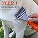 Dematting Tool for Dogs - Cats - Brushes Out Mats and Undercoat - For Reducing Shedding - Deshedding Tool for Dogs and Cats - Great for Grooming - Perfect for Medium To Long Hair Pets