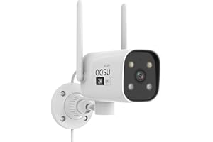 Aosu 2K Security Camera Outdoor with Color Night Vision, Wired Home Security Cameras Support 24/7 Recording, Auto Tracking, V