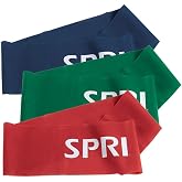 SPRI Bold Loop Bands 3-Pack - Resistance Band Kit Set, 3 Levels of Resistance - Exercise Bands for Strength Training, Flexibility, &amp; Body Workout - Versatile Fitness Tool - Light, Medium, Heavy