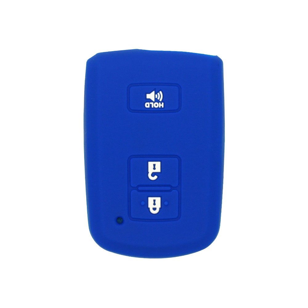 BROVACS Silicone Cover Protector Case Holder Skin Jacket Compatible with TOYOTA 3 Button Smart Remote Key Fob CV2401 Deep Blue