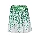 EFINNY Women Hollow Chiffon Blouse Leaf Printed Casual Tops Shirts