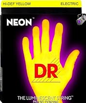 DR Strings NYE-9 Coated Nickel Hi-Def Yellow Electric Guitar Strings, Light
