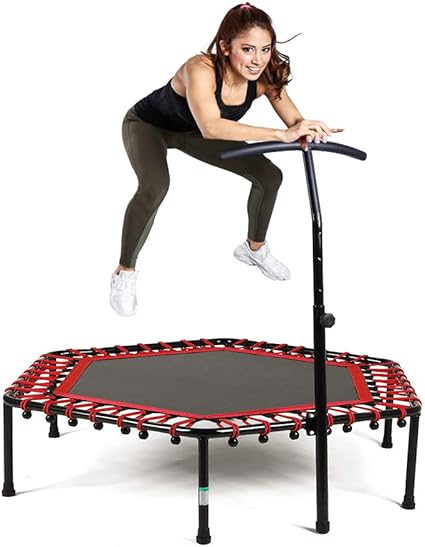 mini exercise trampoline with handle