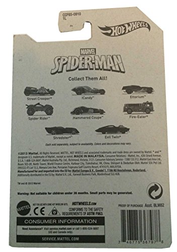 2014 Hot Wheels Marvel Spiderman Street Creeper 01/08