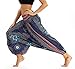 Lcoco&Dream Women's Drop Bottom Elastic Waist Loose Fit Baggy Gypsy Hippie Boho Yoga Harem Pants