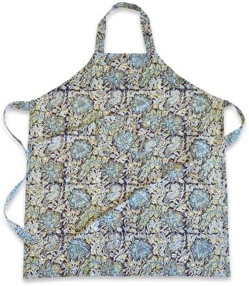 Couleur Nature Malini Apron, Brown/Blue