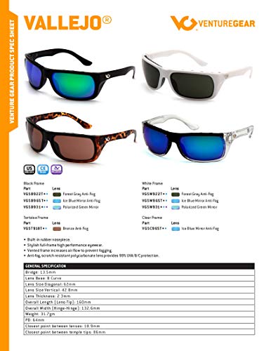 Venture Gear Vallejo Glasses, White Frame - Thumbnail 5