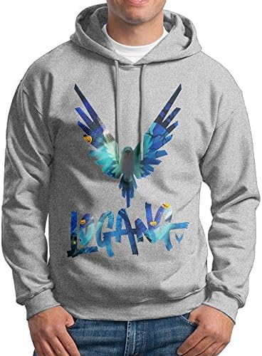 Men's Fashion Logo,Mens Belt Sweatshirt Jacket, Logan Paul Parrot Logo Sports Hoodie