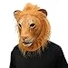 CreepyParty Novelty Halloween Costume Party Animal Head Mask King Lion (Lion new)