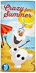 Disney Frozen Olaf Crazy for Summer Cotton Beach/Bath/Pool Towel 28" x 58"