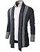 H2H Mens Casual Cardigans Long Sleeve Slim Fit Open Front Shawl Collar Cardigans NAVY US S/Asia M (KMOCAL012)