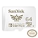 SanDisk 64GB MicroSDXC UHS-I Memory Card for Nintendo Switch - SDSQXAT-064G-GNCZN