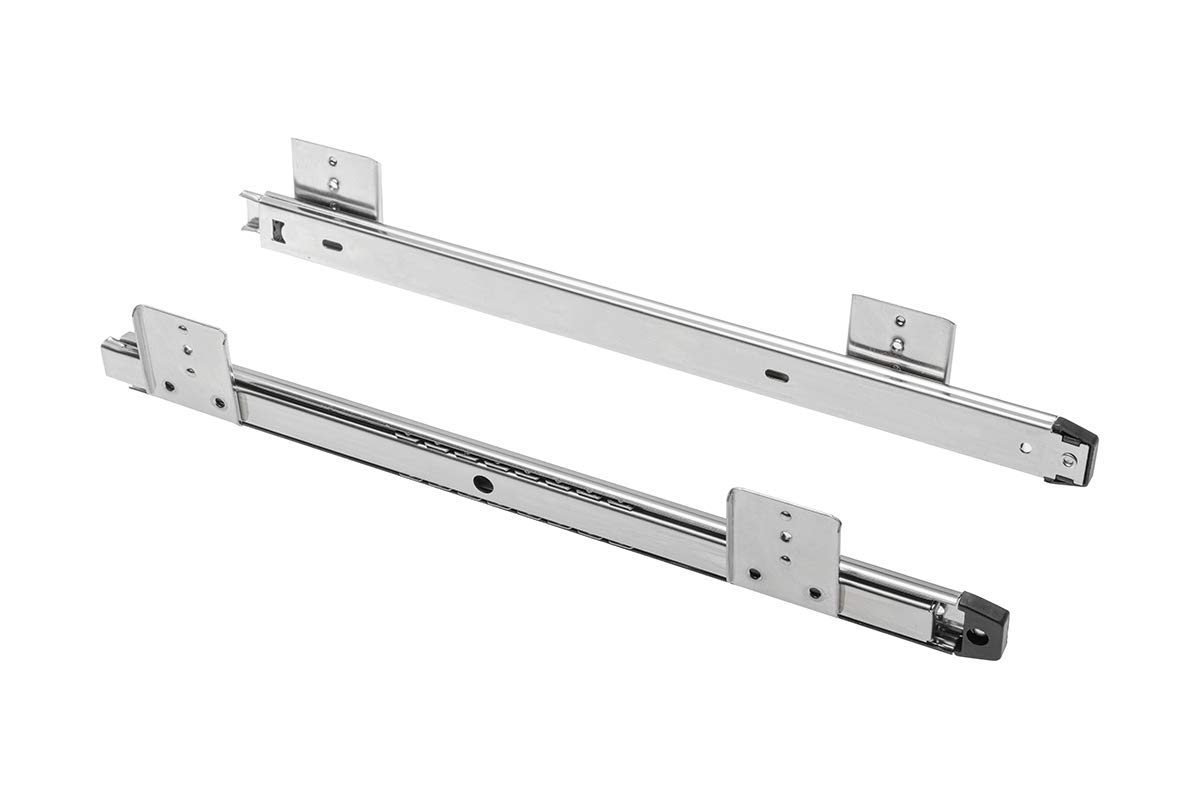 Drawer Runners Keyboard Shelf Adjustable Under desk computer slides - Silver