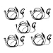 Raogoodcx® G Shape Clip-Ear Headset/Earpiece Mic for Motorola Talkabout 2 Two Way Radio Walkie Talkie MH230R MR350R MS350R MT350R MH230TPR MD200R FRS（Pack of 5）
