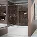 DreamLine Enigma-X 55-59 inch W x 62 inch H Frameless Sliding Tub Door in Brushed Stainless Steel and Clear Glass