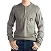 Rasco Fr Mens Rasco Long Sleeve Flame Resistant FR Henley T Shirt M Grey