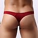 Brave Person Men's Sexy Thong Underwear Low Rise Bikini T-Back G-String (S, Red)
