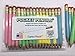 Express Pencils™ Pastel Assortment Golf Pencils with Eraser - Half, Classroom, Pew, Short, Mini, Small, Non Toxic - Hexagon, Sharpened, 2 Pencil, Color - Asst. Pastels, Pkg of 36 Pocket Pencils