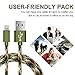 COCOFU Lightning Cable (3Pack )3/6/10FT Extra Long Nylon 8 pin USB Lightning iPhone Charger Cord Compatible with Apple iPhone 7/7 Plus/6/6 Plus/6s/6s Plus/5/5s/5c/SE/iPad(Camo Green) ¡­