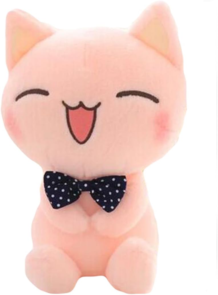 SMDZME Stuffed Animals Kawaii Cat Plush Toy Dolls 11" 28 cm Pink