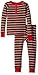 Hatley Boys' Organic Cotton Long Sleeve Waffle Henley Pajama Set