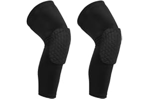 REACHSTOP Leg Sleeve for Women Compression Basketball Volleyball Valley Ball Knee Pads Leg Knee Sleeves Pads with Hexpad Prot
